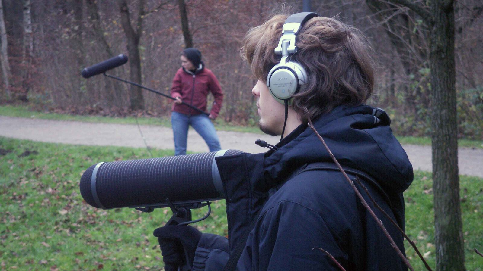 Dreharbeiten Tonaufnahme