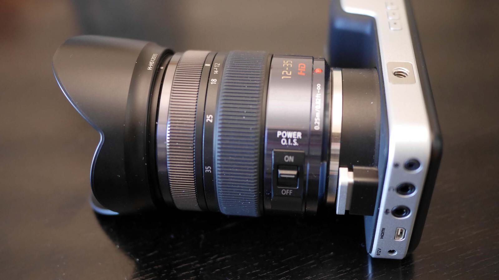 Ein- und Ausschalter für Bildstabilisierung