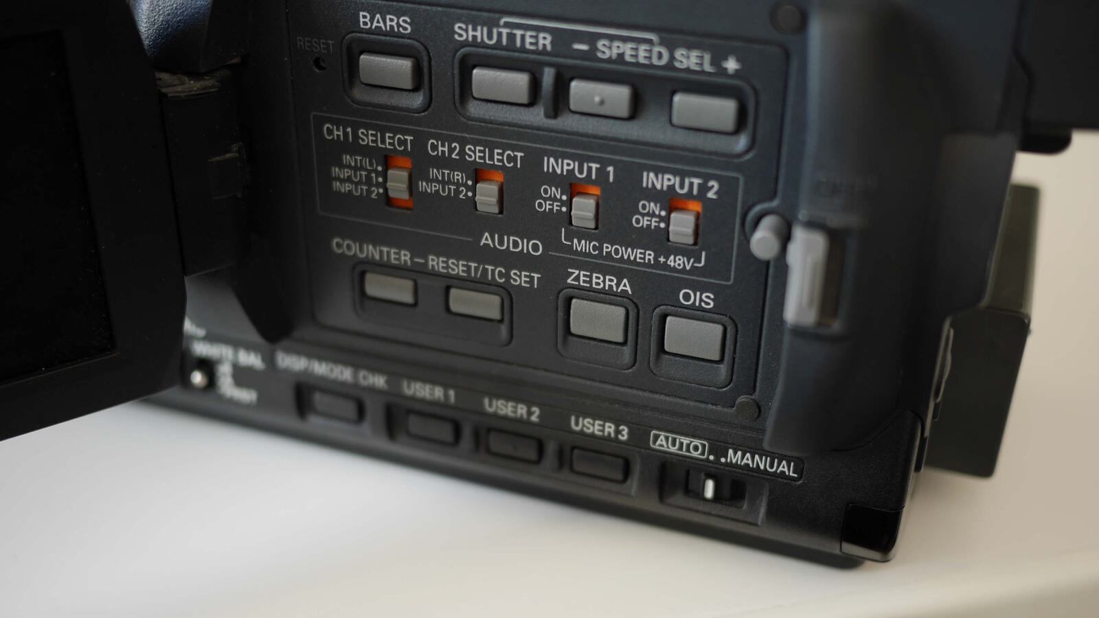 Ein- und Ausschalter für Bildstabilisierung