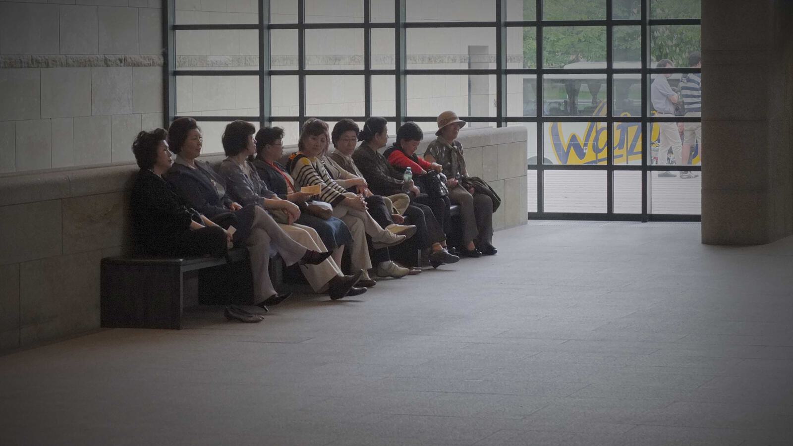 Bild von Reisegruppe mit Vignette