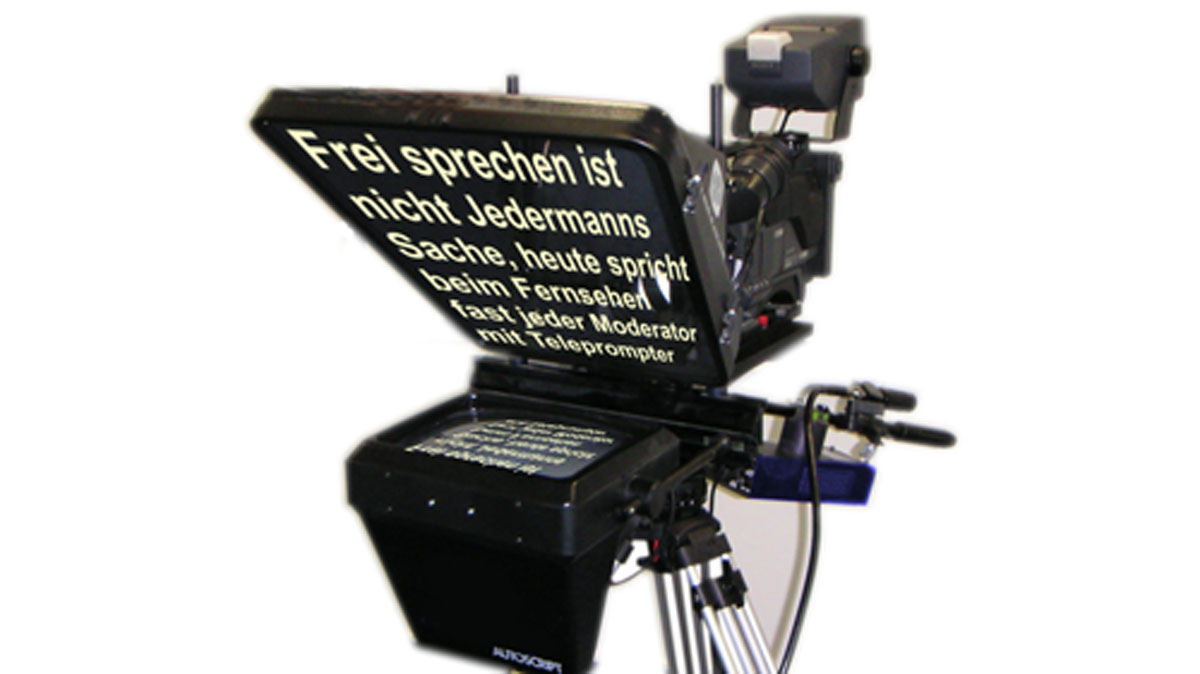 Ohne Teleprompter findet heute fast keine Moderation mehr statt