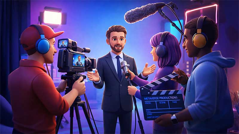 Avatare als Filmteam im Metaverse