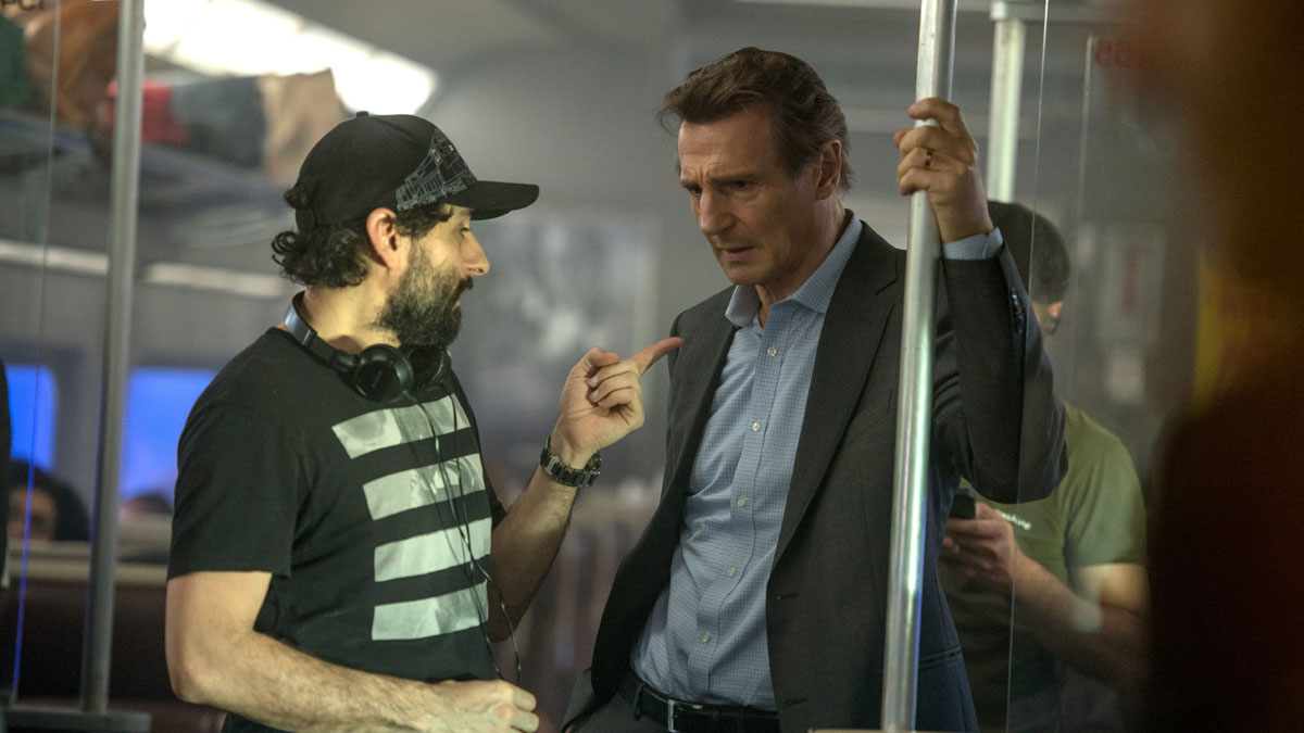 Regisseur Jaume Collet-Serra mit Darsteller Liam Neeson
