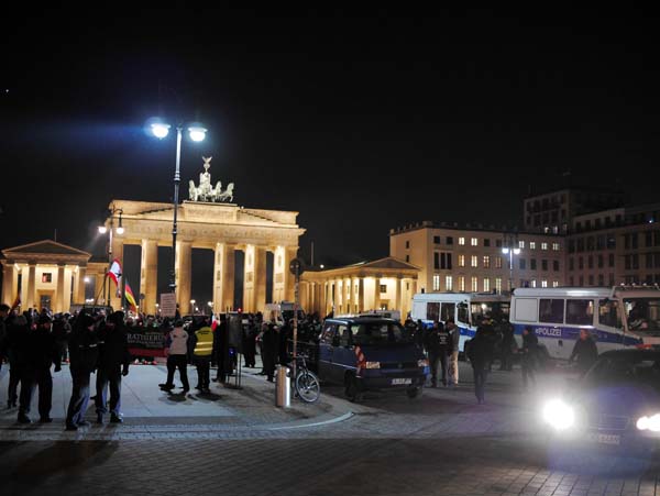 Demonstration am Brandenburger Tor
