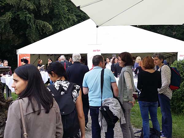 Gäste beim arte Empfang