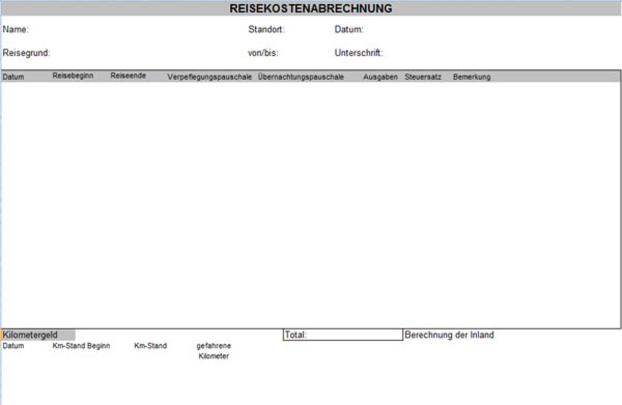 reisekostenabrechnung