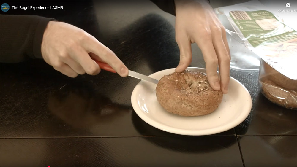 Video ASMR Bagel 1000